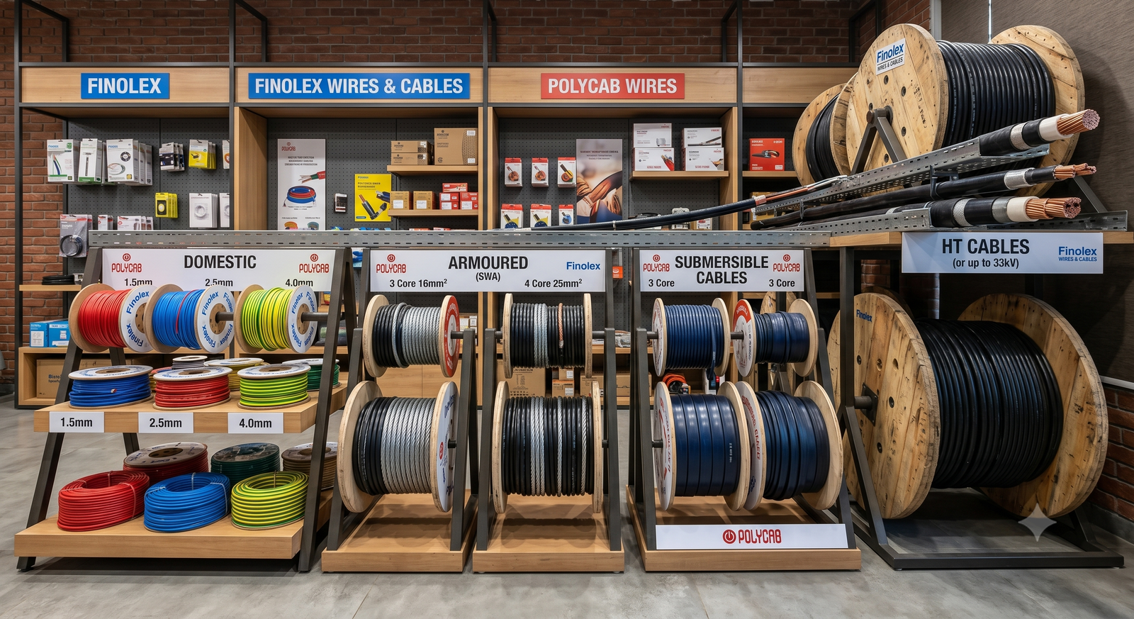 Finecab, Finolex & Polycab Wires